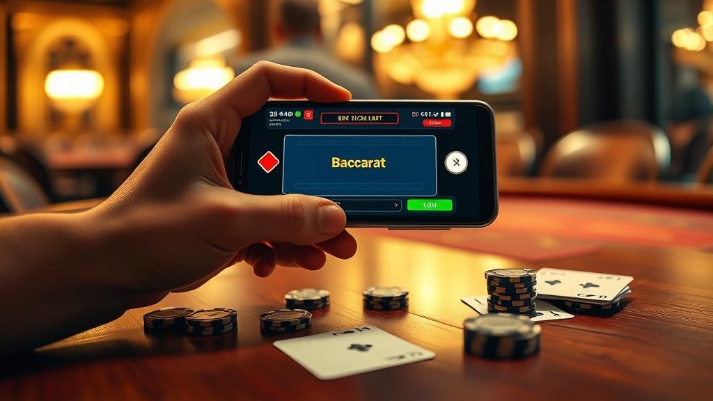 การวางเดิมพันบาคาร่าบนแท็บเล็ต