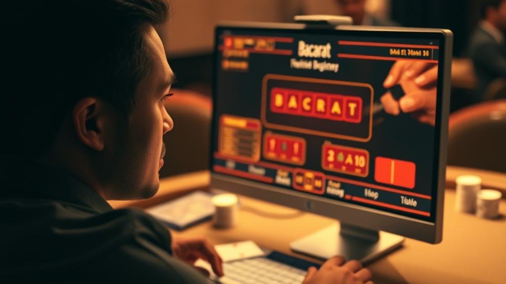 นักพนันมืออาชีพวิเคราะห์สถิติบาคาร่าบนเดสก์ท็อป