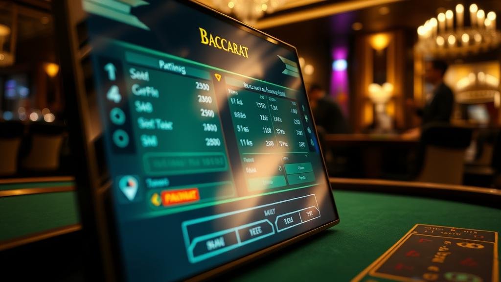 ภาพบรรยากาศคาสิโนออนไลน์ที่มีห้องบาคาร่าหลากหลาย