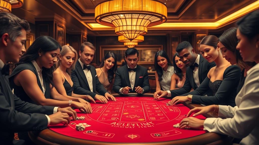 หน้าจอแสดงผลการเล่นบาคาร่าบนแท็บเล็ต