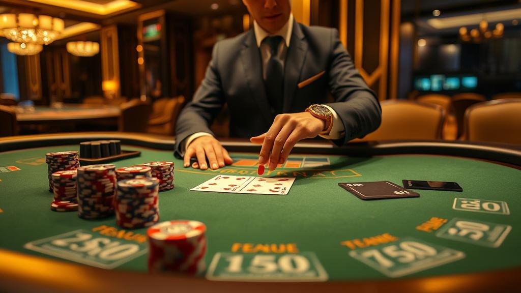 ภาพแสดงกลยุทธ์บันไดเงินในการเล่นบาคาร่า