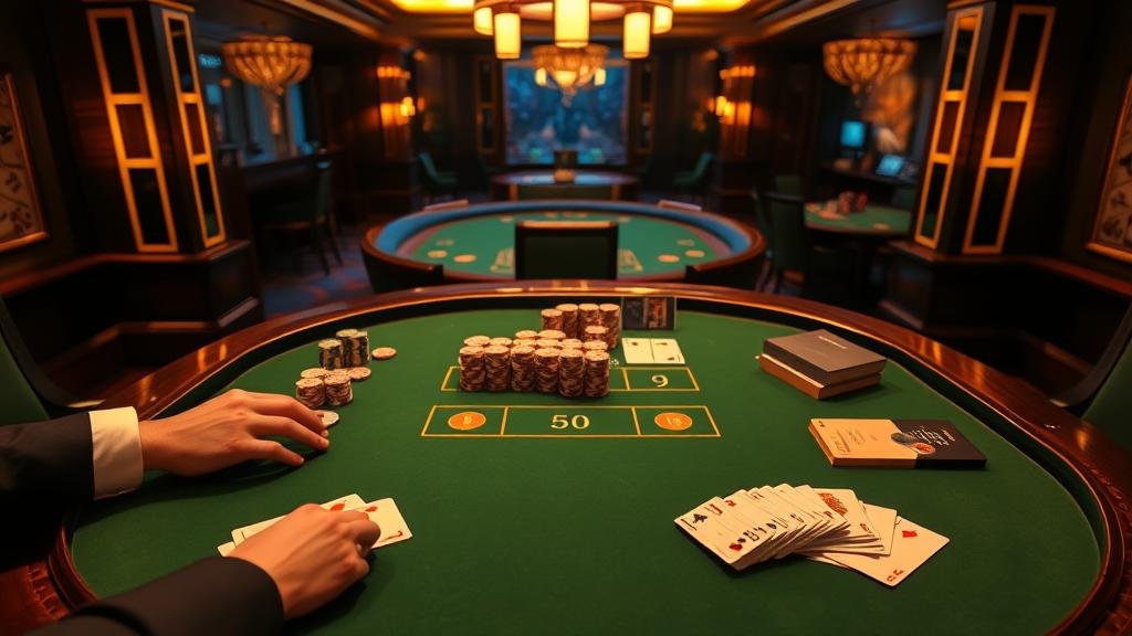 ตัวอย่างการแสดงผลเค้าไพ่ลูกปัดหลายรูปแบบในบาคาร่า