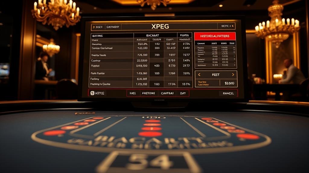 ตารางแสดงเค้าไพ่บาคาร่า ถนนใหญ่และถนนเล็ก