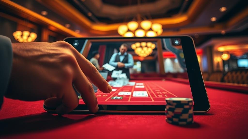 การอ่านเค้าไพ่บาคาร่าบนแท็บเล็ต