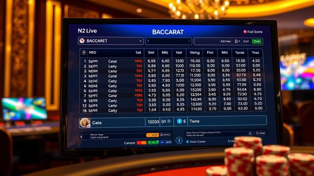 บาคาร่า N2Live: คู่มือเลือกห้องพิเศษ สกอร์ไหลลื่น ทดสอบสูตร เล่นง่าย ทำกำไร