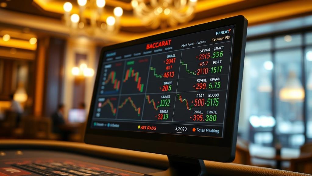 กราฟแสดงเค้าไพ่บาคาร่าแบบต่างๆ