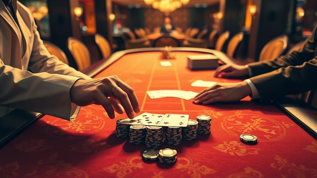 ภาพเปรียบเทียบการเล่นบาคาร่าที่มีความเสี่ยงสูงและต่ำ