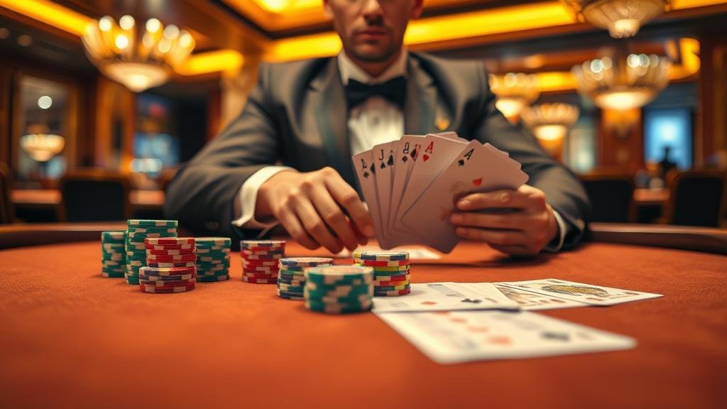 ภาพประกอบรูปแบบไพ่บาคาร่า 'สามตัด'