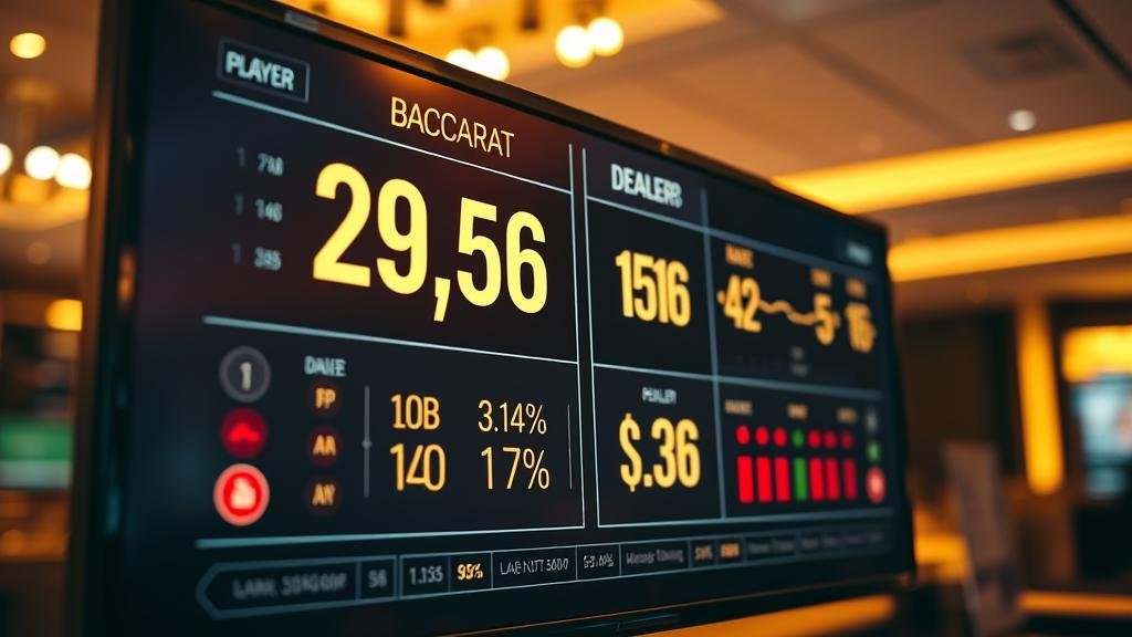 กราฟสถิติการออกไพ่บาคาร่า