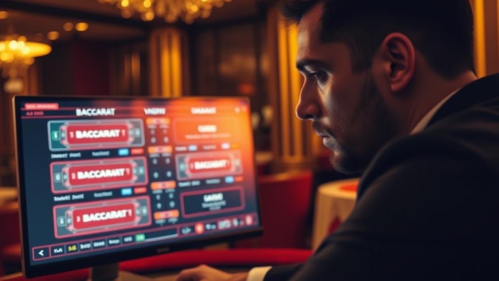 หน้าจอเกมบาคาร่าจากค่ายดังต่างๆ