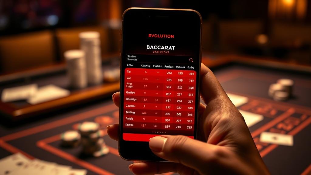 การเปิดไพ่บาคาร่า Evolution บนมือถือ