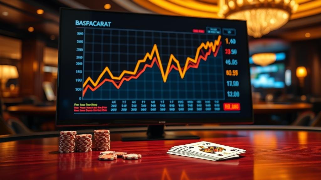 กราฟแสดงรูปแบบมังกรในบาคาร่า