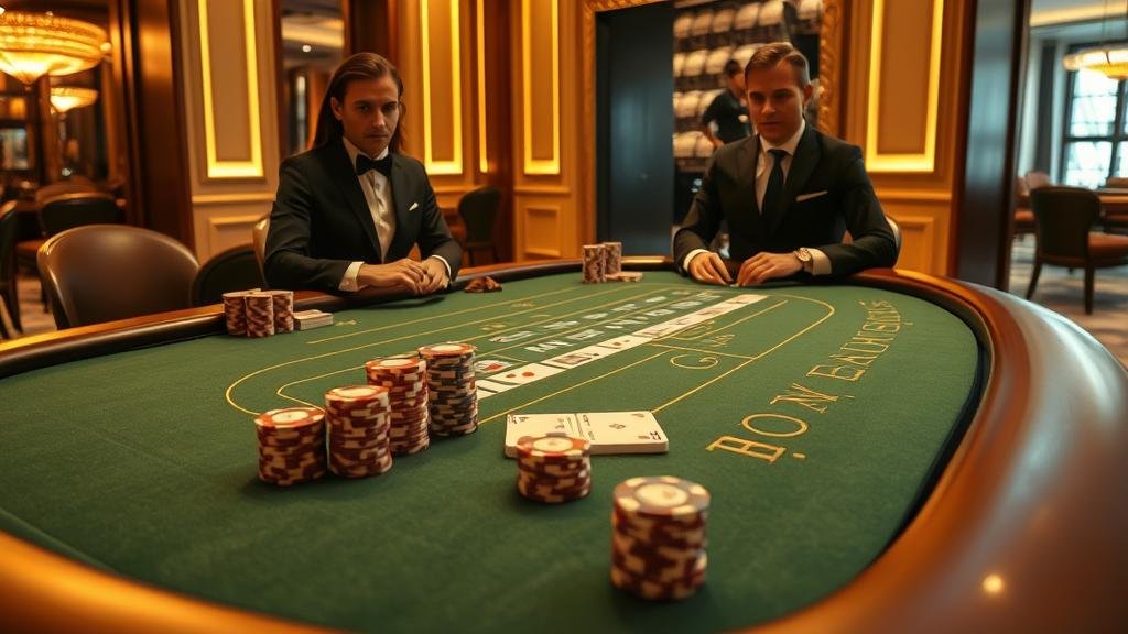 หน้าจอแสดงสถิติและเค้าไพ่บาคาร่า