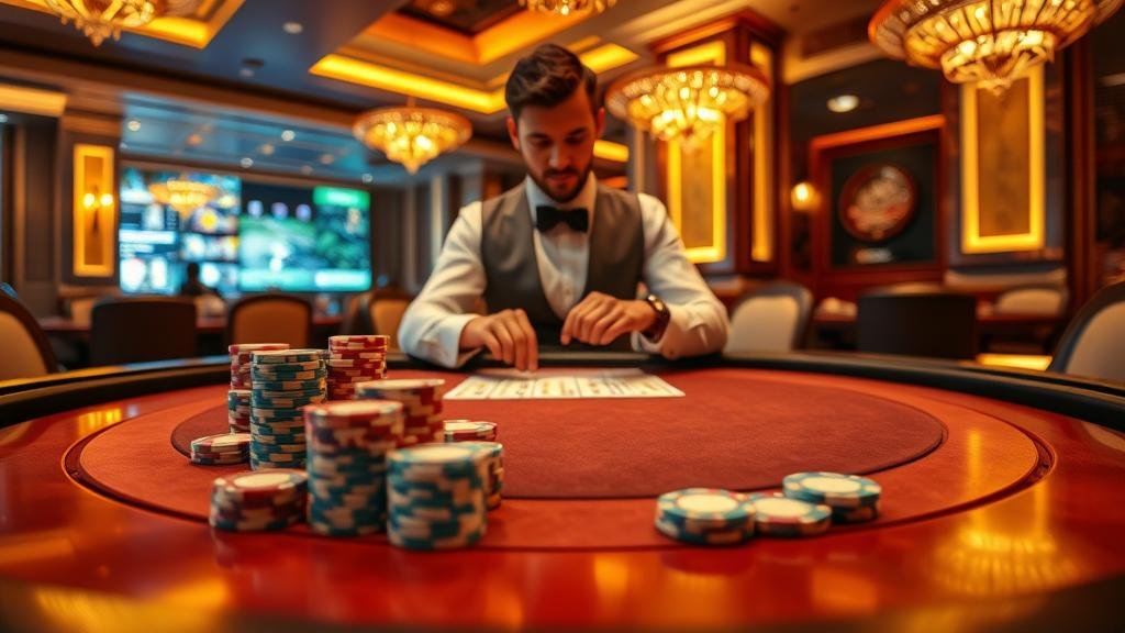 หน้าจอแสดงสถิติและอัตราจ่ายบาคาร่า