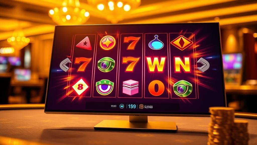 ปุ่มซื้อสปินและแถบปรับเบทในเกมสล็อต