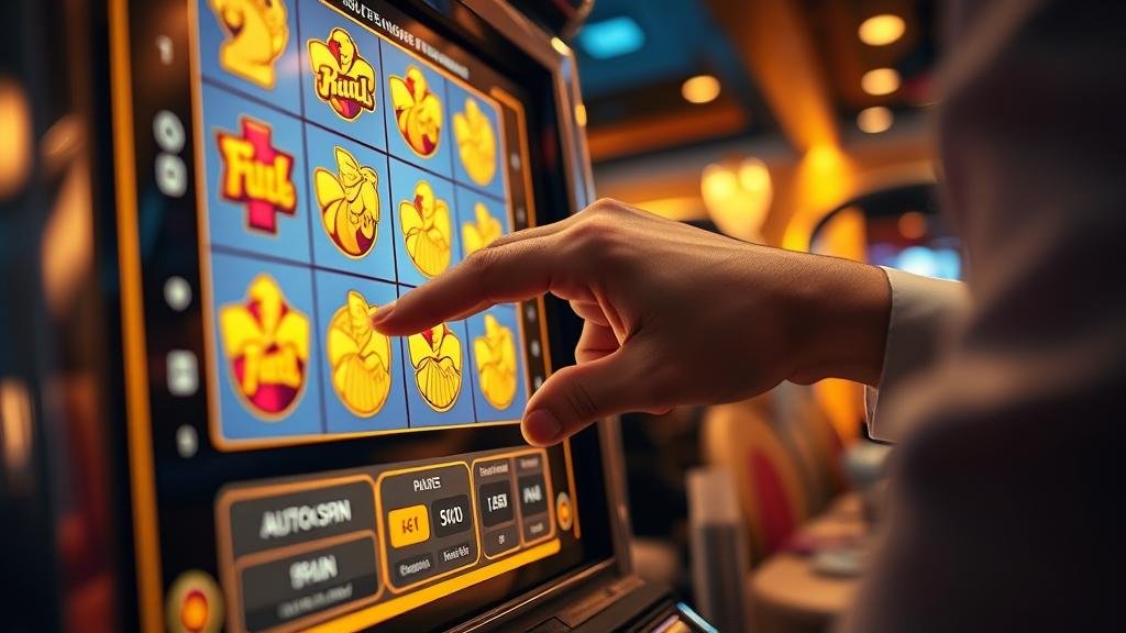 หน้าจอตั้งค่าออโต้สล็อตพร้อมขีดจำกัด