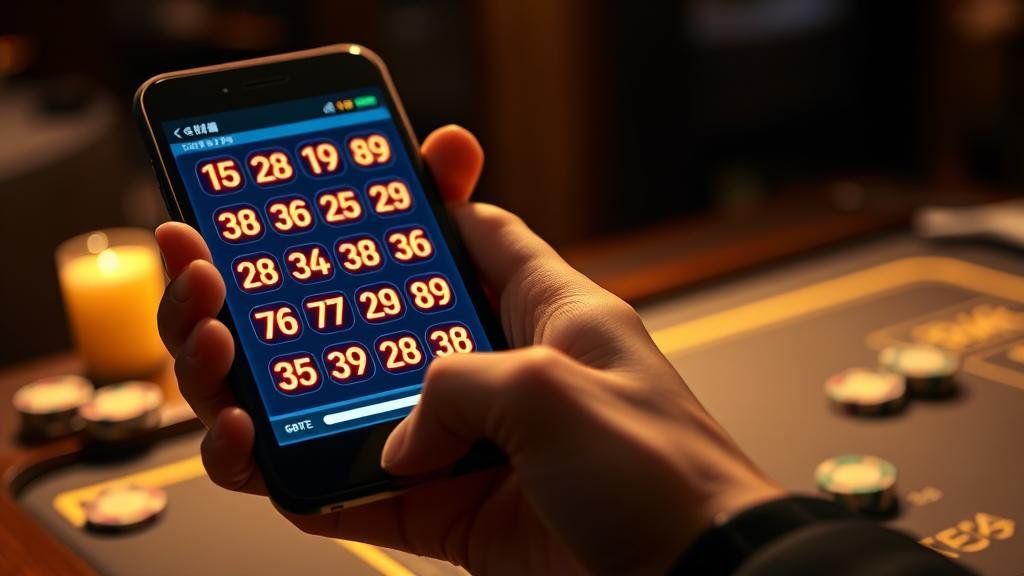 หน้าจอแสดงผลการออกรางวัลหวยออนไลน์