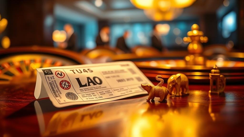 รวมใบหวยจากหลายประเทศพร้อมแว่นขยาย