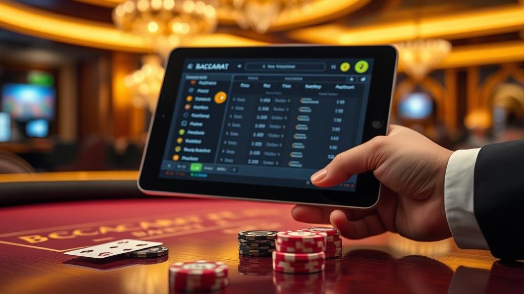 สถิติและการวิเคราะห์บาคาร่า AE บนแท็บเล็ต