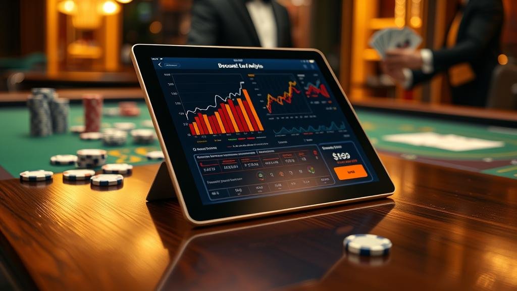 การเล่นบาคาร่าหลายโต๊ะบนแท็บเล็ต