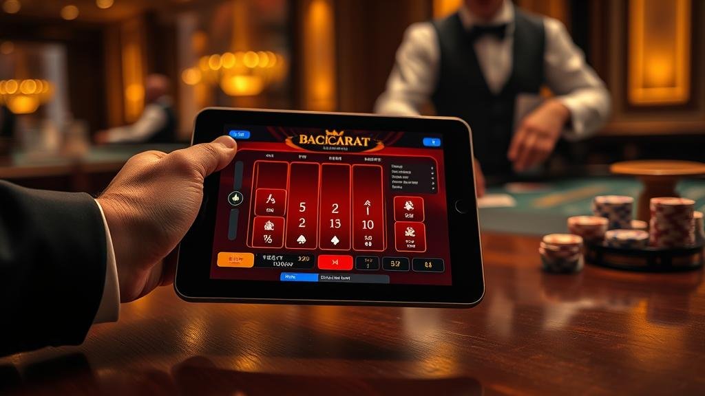 การวิเคราะห์สถิติบาคาร่าบนแท็บเล็ต
