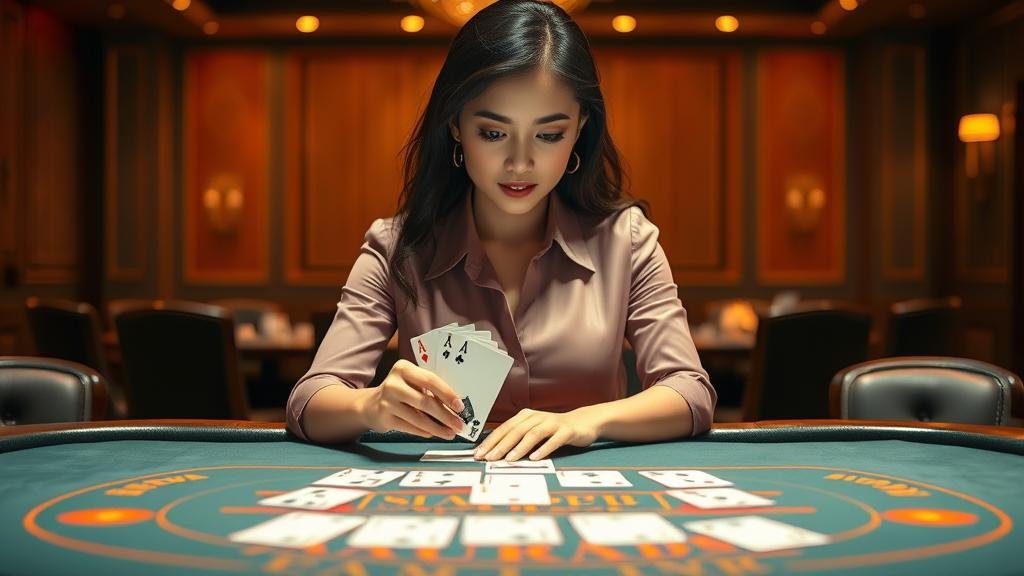 ดีลเลอร์สาวสวยในห้อง Sexy Baccarat