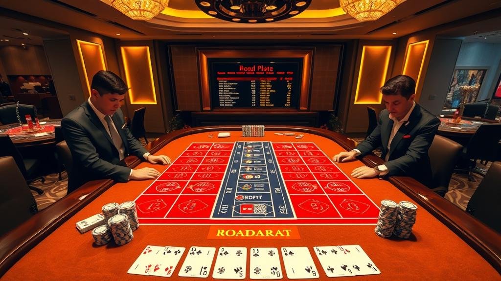 ตัวอย่างเค้าไพ่บาคาร่าสองติดและปิงปองยาว