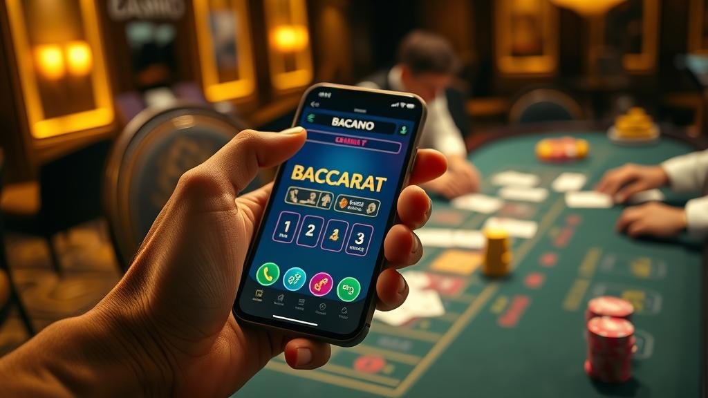 มือใหม่กำลังเล่นบาคาร่าบนคอมพิวเตอร์