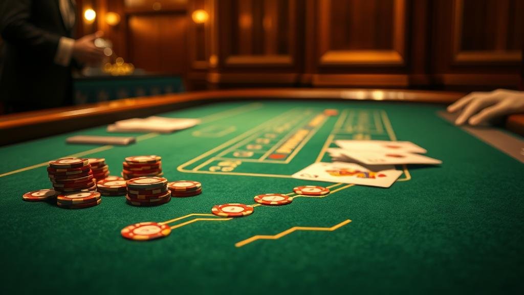 โต๊ะบาคาร่าในคาสิโนหรู