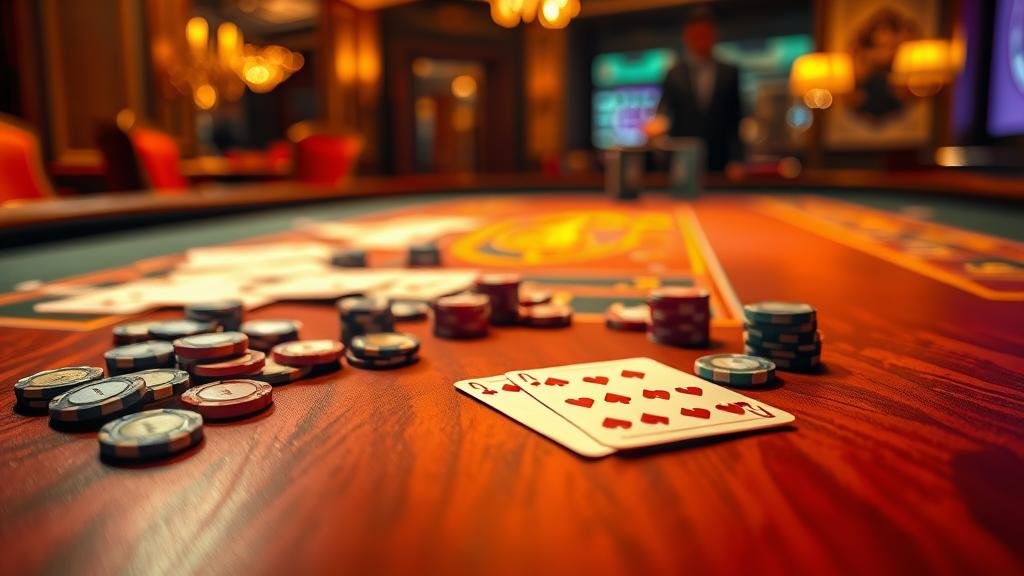 หน้าจอเกมบาคาร่าแสดงอัตราจ่ายและตัวเลือกเดิมพัน