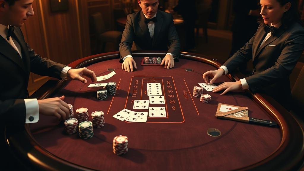 การแจกไพ่บาคาร่าสด