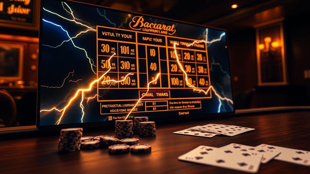 ภาพแสดงกลยุทธ์การเดินเงินบาคาร่า