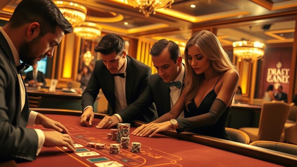 หน้าจอเกมบาคาร่าออนไลน์ แสดงสถิติและตัวเลือกการเดิมพัน