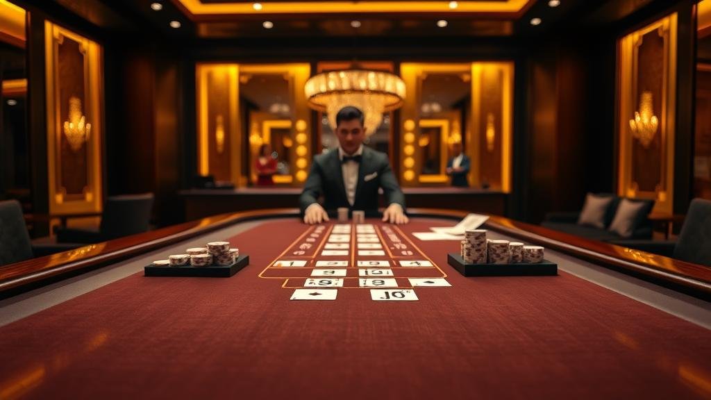 การแสดงผลเค้าไพ่บาคาร่าในห้องพิเศษ