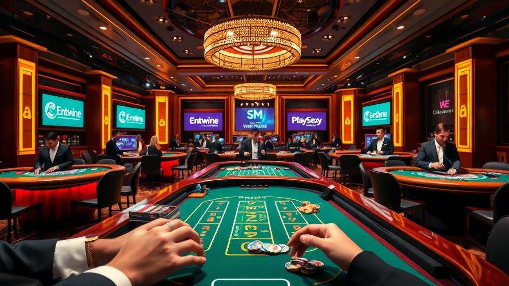 เทคนิคพิชิตใจบาคาร่า: เลือกห้องค่ายดัง Entwine, DreamGaming, Playtech, WM, Se...