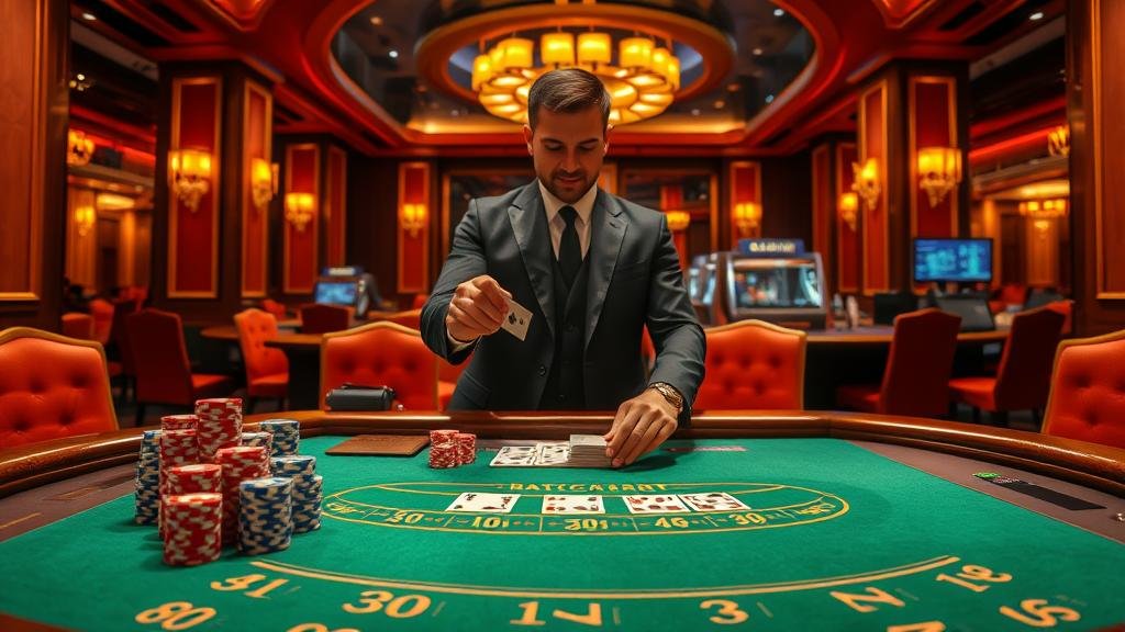 ภาพการเล่นบาคาร่าสดจาก SA Gaming