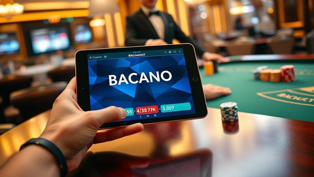 การบันทึกผลบาคาร่าบนแท็บเล็ต