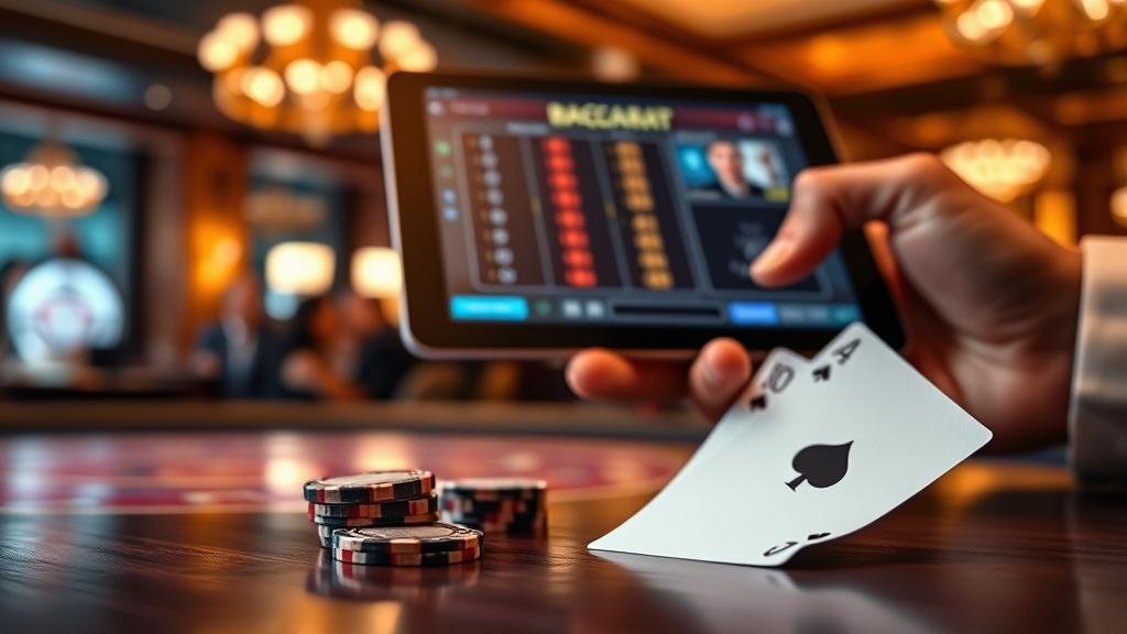 การวิเคราะห์เค้าไพ่บาคาร่าบนแท็บเล็ต