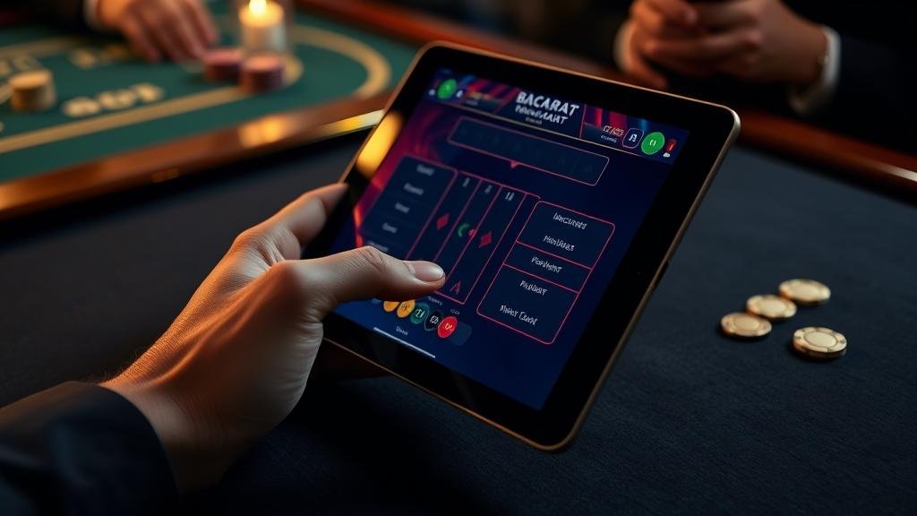 การตั้งเป้าหมายการเล่นบาคาร่าบน iPad