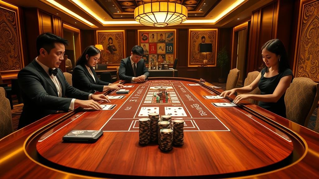 การเปิดไพ่บาคาร่าบนหน้าจอ