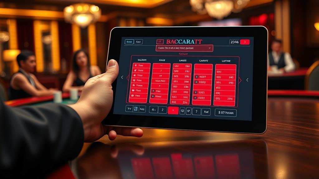 ภาพสถิติและรูปแบบการชนะในเกมบาคาร่า