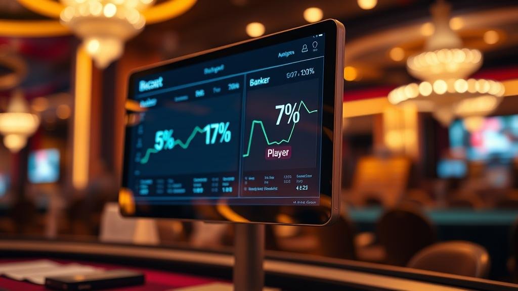 ตารางแสดงสถิติเค้าไพ่บาคาร่า