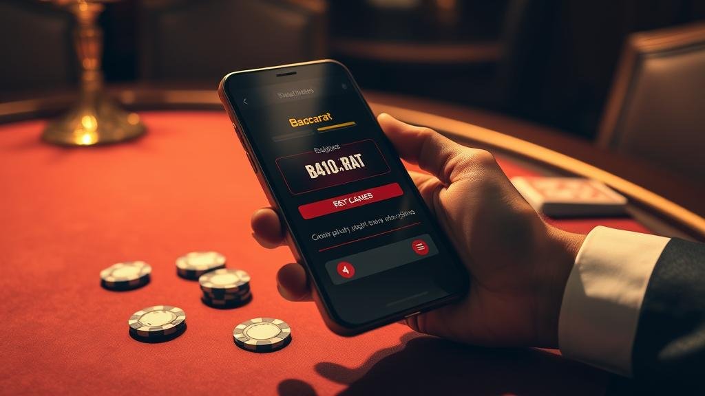 การวางเดิมพันบาคาร่าบนแท็บเล็ต