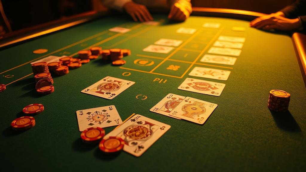 ภาพแสดงการจัดการเงินทุนและกลยุทธ์การเดิมพันบาคาร่า