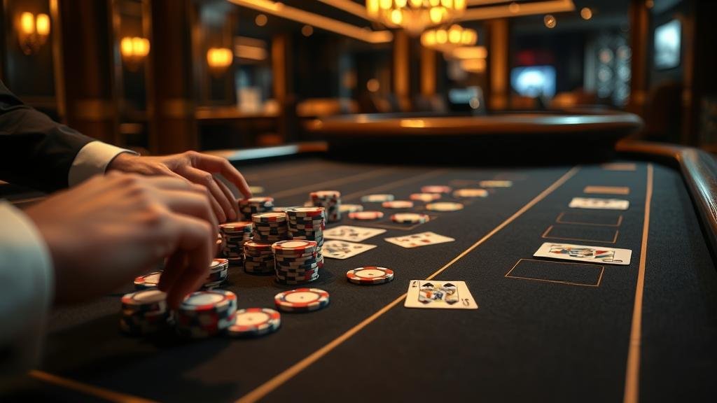 ตัวอย่างเค้าไพ่บาคาร่า: ถนนไม้ขีด และ ลูกปัด