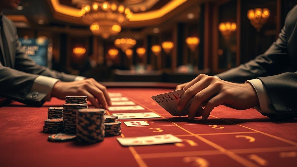 ภาพแสดงเค้าไพ่บาคาร่า มังกรยาว และ ปิงปอง