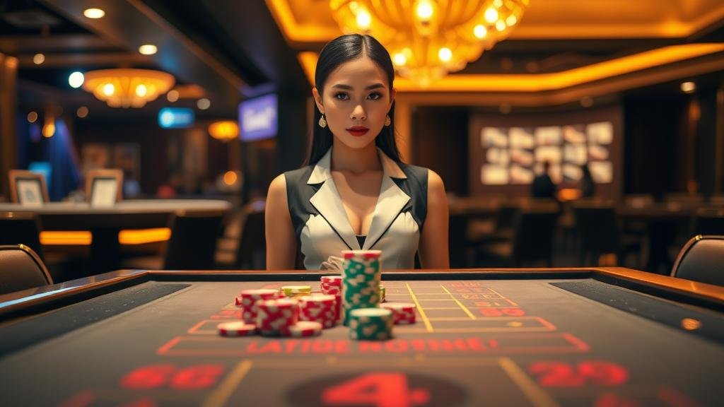 อินเทอร์เฟซบาคาร่าบนแท็บเล็ต DG Casino