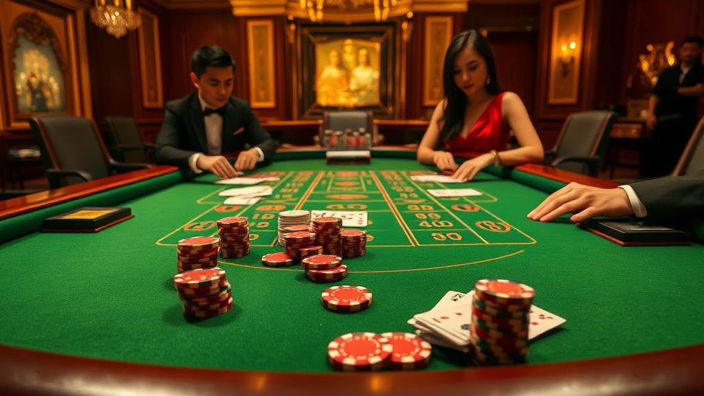 หน้าจอวิเคราะห์สถิติบาคาร่าบนแท็บเล็ต