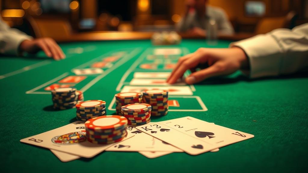 ภาพผู้เล่นบาคาร่าบนแท็บเล็ต iOS