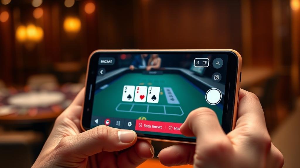 โต๊ะบาคาร่าในคาสิโนหรู